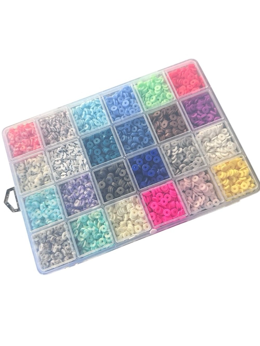 Multicolor Kids Beads & Storage Kit – 30 Compartment Assortment